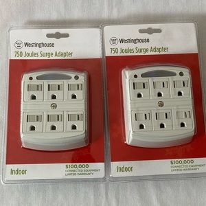 NWOT Westinghouse 750 Joules 6-outlet Surge Adapter